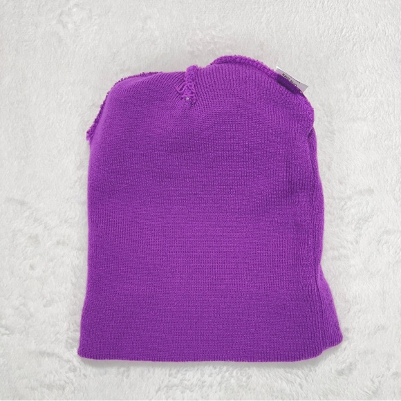 The House Beanie OS Fits All Purple Grey Pom Pom Snowboard Shop Never Worn! - Picture 7 of 9